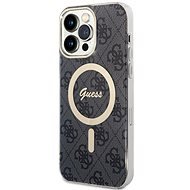 Guess 4G IML MagSafe Kompatibilní Zadní Kryt pro iPhone 14 Pro Max Black - Phone Cover