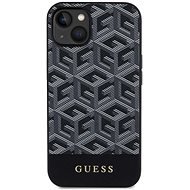 Guess PU G Cube MagSafe kompatibles Back Cover für iPhone 13 schwarz - Handyhülle
