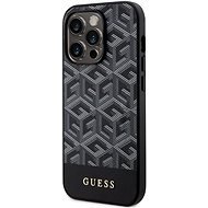 Guess PU G Cube MagSafe kompatibilis iPhone 13 Pro hátlap tok, fekete - Telefon tok