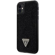 Guess Rhinestones Triangle Metal Logo Kryt pro iPhone 11 Black - Phone Cover