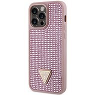 Guess Rhinestones Triangle Metal Logo Kryt pro iPhone 14 Pro Max Pink - Phone Cover
