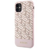 Guess PU G Cube MagSafe kompatibles Back-Cover für iPhone 11 Pink - Handyhülle