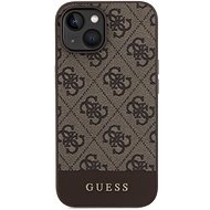 Guess PU 4G Stripe MagSafe Zadní Kryt pro iPhone 15 Brown - Phone Cover