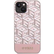 Guess PU G Cube iPhone 15 MagSafe rózsaszín tok - Telefon tok