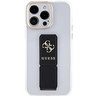 Guess PU Grip Stand 4G Metal Logo Zadní Kryt pro iPhone 15 Pro Black - Phone Cover