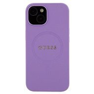 Guess PU Saffiano MagSafe Zadní Kryt pro iPhone 15 Plus Purple - Phone Cover