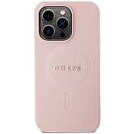 Guess PU Saffiano iPhone 15 Pro Pink MagSafe tok - Telefon tok