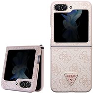 Guess 4G PU Leather Triangle Back Cover for Samsung Galaxy Z Flip 5 Pink - Phone Cover