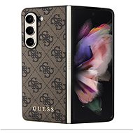 Guess 4G Charms Back Cover for Samsung Galaxy Z Fold 5 Brown - Phone Cover