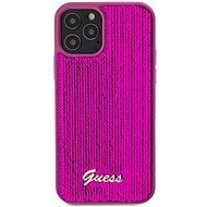 Guess Sequin Script Logo Zadní Kryt pro iPhone 12/12 Pro Magenta - Phone Cover