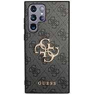 Guess PU 4G Metal Logo Back Cover for Samsung Galaxy S24 Ultra Grey - Phone Cover