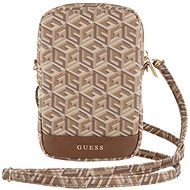 Guess PU G Cube Phone Bag with Zipper Brown - Phone Case