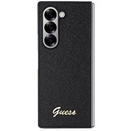 Guess PC/TPU Glitter Flakes Metal Logo Back Cover for Samsung Galaxy Z Fold6 Black - Phone Cover