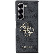 Guess PU 4G Metal Logo Back Cover for Samsung Galaxy Z Fold6 Grey - Phone Cover