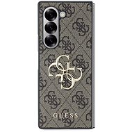 Guess PU 4G Metal Logo Back Cover for Samsung Galaxy Z Fold6 Brown - Phone Cover