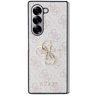 Guess PU 4G Metal Logo Back Cover for Samsung Galaxy Z Fold6 Pink - Phone Cover