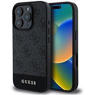 Guess PU 4G Stripe Back Cover for iPhone 16 Pro Max Grey - Phone Cover