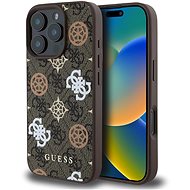 Guess PU 4G Peony MagSafe Back Cover for iPhone 16 Pro Max Brown - Phone Cover