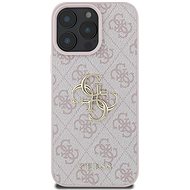 Guess PU 4G Metal Logo Back Cover for iPhone 16 Pro Pink - Phone Cover