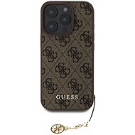 Guess 4G Charm Back Cover for iPhone 16 Pro Brown - Phone Cover