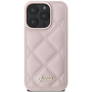 Guess PU Leather Quilted Back Cover for iPhone 16 Pro Max Pink - Phone Cover