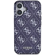 Guess IML Denim Effect MagSafe Back Cover for iPhone 16 Dark Blue - Phone Cover