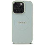 Guess PU Grained Classic Logo MagSafe Back Cover for iPhone 16 Pro Max Green - Phone Cover