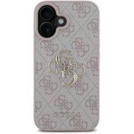Guess PU 4G Metal Logo Back Cover for iPhone 16 Plus Pink - Phone Cover