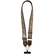 Guess Crossbody Strap PU 4G Metal Logo Brown - Phone Lanyard
