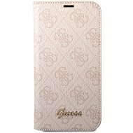 Guess PC/TPU 4G Metal Camera Outline Book Case for iPhone 14 Pro Pink - Phone Case