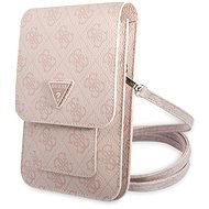 Guess PU 4G Triangle Logo Phone Bag Pink - Handyhülle