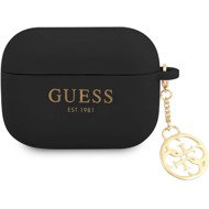 Guess 4G Charm Silicone Case for AirPods 4 Black - Headphone Case