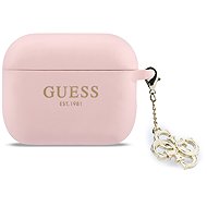 Guess 4G Charm Silicone Case for AirPods Pro 3 Pink - Headphone Case