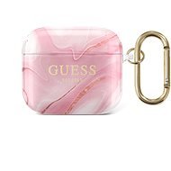 Guess TPU Shiny Marble Case for Apple Airpods 3 Pink - Headphone Case