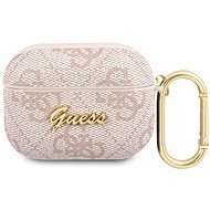Guess 4G Script PC/PU Case for Apple Airpods Pro, Pink - Headphone Case