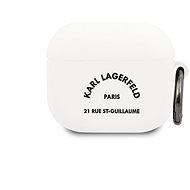 Karl Lagerfeld Rue St Guillaume Apple Airpods 3 White szilikon tok - Fülhallgató tok