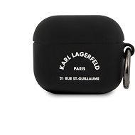 Karl Lagerfeld Rue St Guillaume Apple Airpods 3 Black szilikon tok - Fülhallgató tok