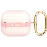 Guess TPU Printed Stripe Case for Apple Airpods 3 Pink - Headphone Case