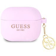 Guess 4G Charms Silikoncover für Apple Airpods 3 Purple - Kopfhörer-Hülle