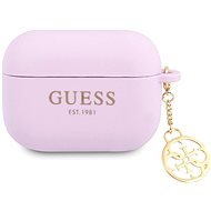 Guess 4G Charms Silicone Case for Apple Airpods Pro Purple - Headphone Case