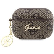 Guess 4G Script Charms PC/PU Case for Airpods Pro 2 Brown - Headphone Case