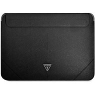 Guess Saffiano Triangle Metal Logo Computer Sleeve 13/14" Black - Laptop-Hülle