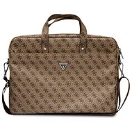 Guess 4G PU Triangle Logo Computer Bag 15/16" Brown - Laptop Case
