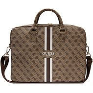 Guess PU 4G Printed Stripes Computer Bag 15/16" Brown - Laptop Bag