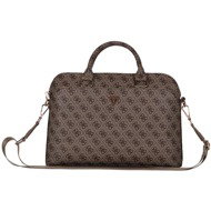 Guess PU 4G Triangle Logo Notebook Bag 13/14/15" Brown - Laptop Case