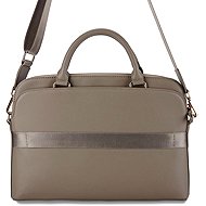 Guess PU Grained Triangle Logo Notebook Bag 15/16" Brown - Laptop Case