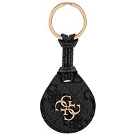Guess PU Big 4G Flat Ring AirTag Case Black - AirTag Key Ring