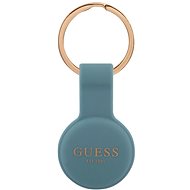Guess Liquid Silicone Classic Logo AirTag Case Blue - AirTag Key Ring