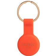 Guess Liquid Silicone Classic Logo AirTag Case Orange - AirTag Key Ring