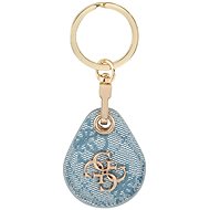 Guess PU Big 4G Flat Ring AirTag Case Blue - AirTag Key Ring